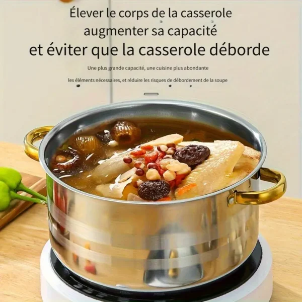 Ensemble de 5 casseroles en acier – Image 5