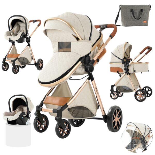 Poussette de Luxe 3 en 1 – Image 3